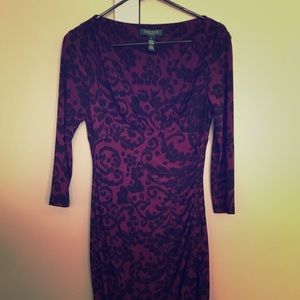 Classy Purple Wrap style dress
